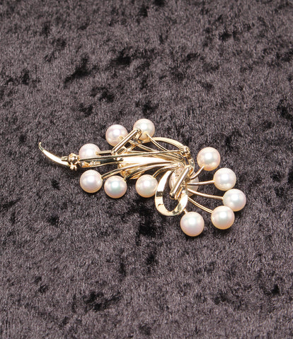 Mikimoto beauty products K14YG pearl 6-8mm brooch sash clip K14 Ladies (other) MIKIMOTO