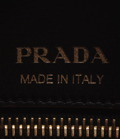 Prada โบว์ลิ่งริบบิ้นกระเป๋าหนังกระเป๋าถือสุภาพสตรี Prada