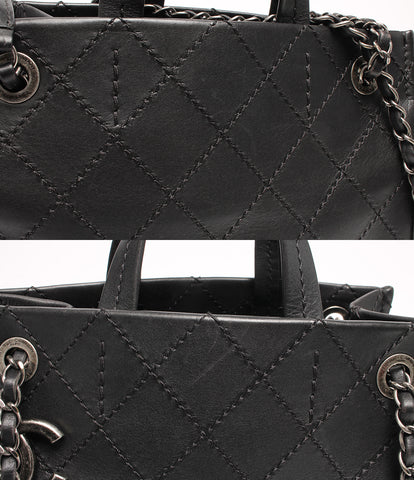 Chanel 2way handbag shoulder bag wild stitch Wild stitch Ladies CHANEL
