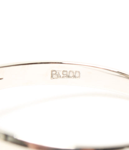 美容品PT900白色蝴蝶珍珠13毫米环PT900女士们SIZE 23号（环）