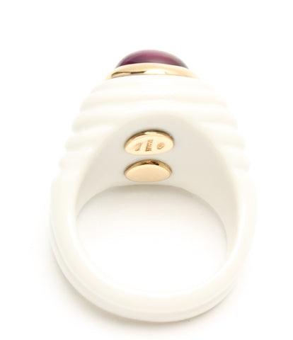 Bulgari ความงาม Products K18YG Ceramic Pink Tourmaline Amethyst Doppio Pacerat แหวนผู้หญิงขนาดหมายเลข 10 (แหวน) Bvlgari