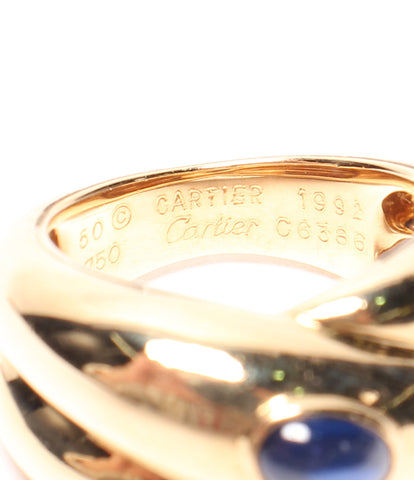 Cartier K18 YG Sapphire แหวน K18 ผู้หญิงขนาดฉบับที่ 10 (แหวน) Cartier