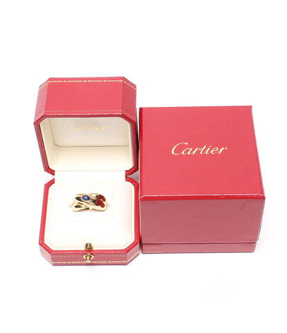 Cartier K18 YG Sapphire แหวน K18 ผู้หญิงขนาดฉบับที่ 10 (แหวน) Cartier