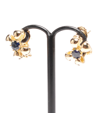 Chaumet K18YG sapphire ribbon motif earrings K18 Ladies (Earrings) CHAUMET
