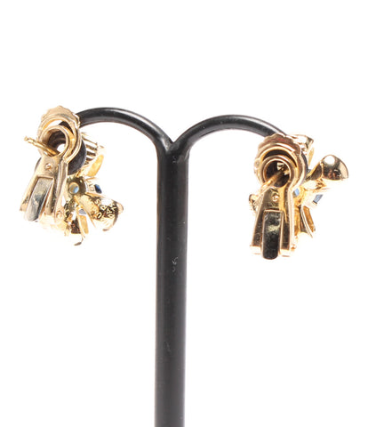 Chaumet K18YG sapphire ribbon motif earrings K18 Ladies (Earrings) CHAUMET