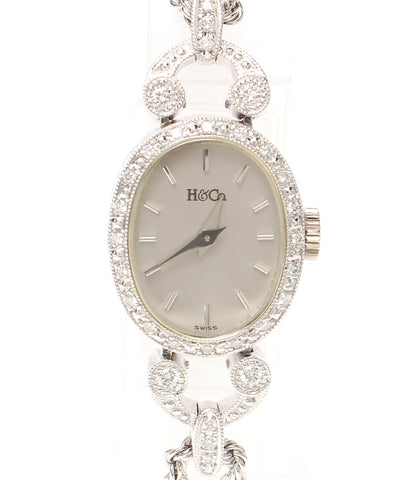 Achi และ Ko Watch PT950 Silver Hand-Rolled Silver H & Co