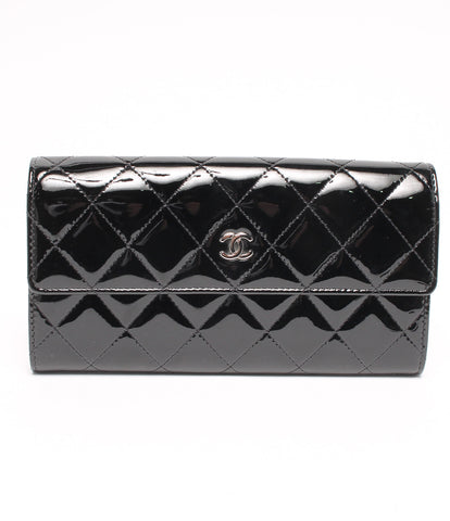 Chanel Long Wallet Enamel Coco Mark Enamel Women (ยาวกระเป๋าสตางค์) Chanel