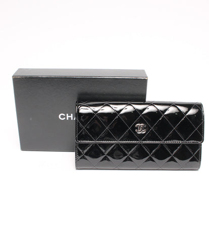 Chanel Long Wallet Enamel Coco Mark Enamel Women (ยาวกระเป๋าสตางค์) Chanel