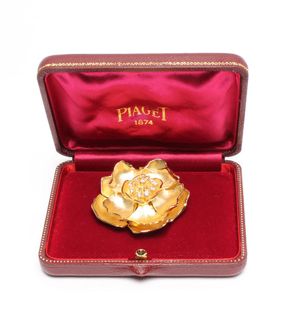 Piaget beauty products K18YG diamond flower motif brooch pendant top combined K18 Ladies (other) PIAGET