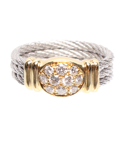 Beauty Ring Diamond 0.35ct K18 YG K18WG Women's Size No. 9 (Ring) fred