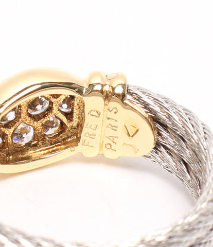 Beauty Ring Diamond 0.35ct K18 YG K18WG Women's Size No. 9 (Ring) fred