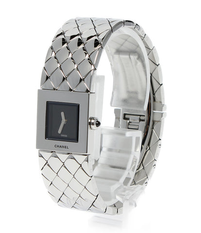 Chanel Wrist Watch Matorasse quartz black ladies CHANEL