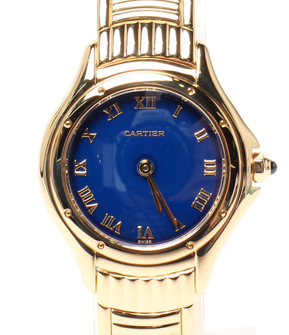 カルティエ  腕時計 クーガー  クォーツ ブルー  レディース   Cartier