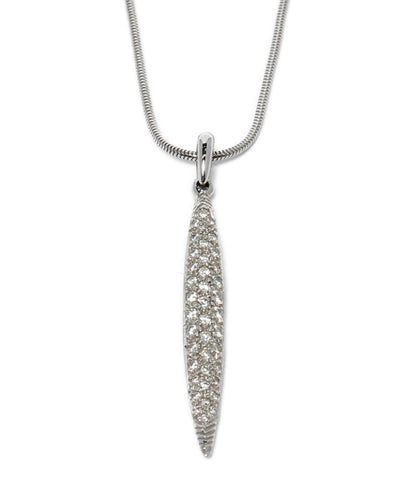 Tiffany beauty products necklace pendant feather motif K18 Ladies' (necklace) TIFFANY & Co.