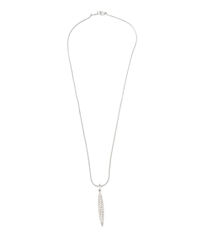 Tiffany beauty products necklace pendant feather motif K18 Ladies' (necklace) TIFFANY & Co.