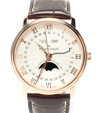 ブランパン 美品 腕時計 ヴィルレ コンプリートカレンダー ムーンフェイズ　  自動巻き   メンズ   BLANCPAIN