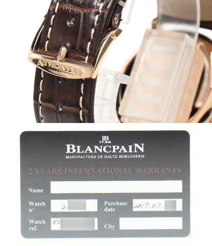 Blanc Bread Beauty Watch Watch Ville ปฏิทินที่สมบูรณ์ Moon Phase อัตโนมัติผู้ชาย Blancpain