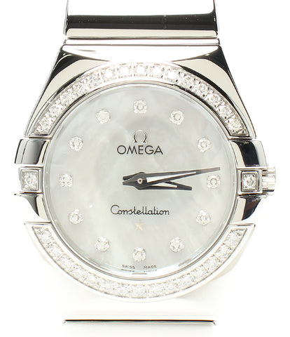 Omega Beauty Watch Constellation ควอตซ์เชลล์ผู้หญิงโอเมก้า