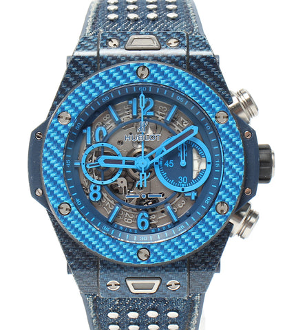 ウブロ  腕時計 世界限定500本  ビック・バン ウニコ イタリア・インディペンデントブルー クロノグラフ  自動巻き   メンズ   HUBLOT
