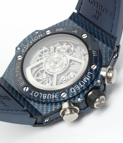ウブロ  腕時計 世界限定500本  ビック・バン ウニコ イタリア・インディペンデントブルー クロノグラフ  自動巻き   メンズ   HUBLOT