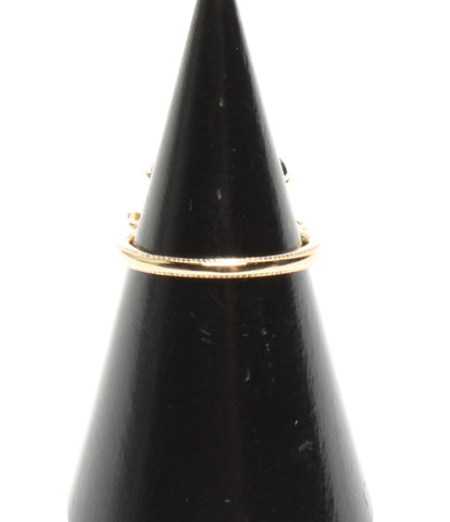 美容产品K18YG花图案戒指女装尺寸10号（环）穿着一件衣服