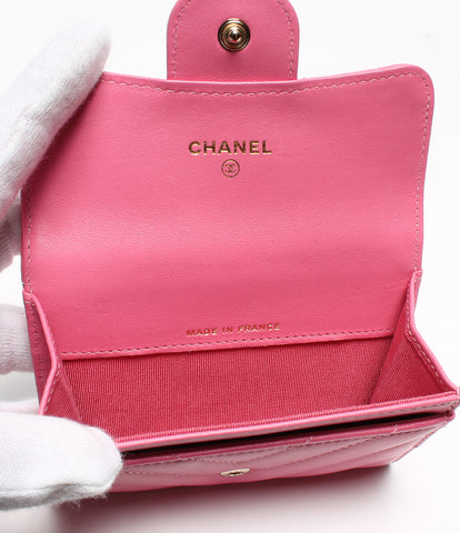 Chanel Card Case V Stitch Women (กระเป๋าสตางค์ 2 พับ) Chanel