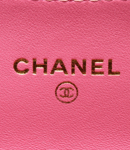 Chanel的卡下的V缝女士（2倍钱包）CHANEL