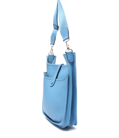 Hermes beauty products shoulder bag □ R engraved Blue Paradise Toriyon Evelyn PM unisex HERMES
