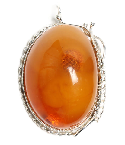 Beauty products SV925 Amber Royal Amber pendant top brooch combined SV925 Ladies' (necklace)