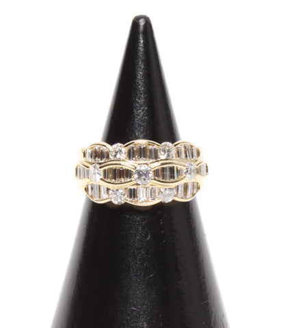 Beauty K18YG เพชร 1.78ct แหวนผู้หญิงขนาด 11 (แหวน)