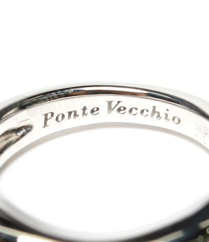 Pontevekio K18WG เพชร 0.13ct แหวน K18WG ผู้หญิงขนาดหมายเลข 13 (แหวน) PONTE VECCHIO