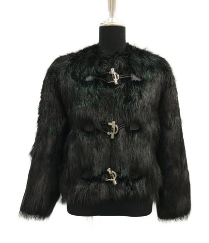 Balenciaga beauty products fur jacket toggle with ladies SIZE 34 (XS below) Balenciaga