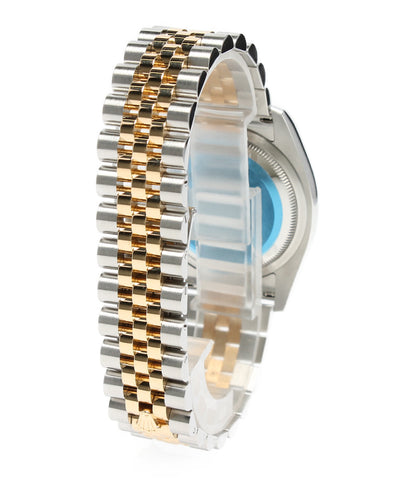 Rolex Beauty Watch 10P Diamond Date Just Automatic Gold Men's Rolex