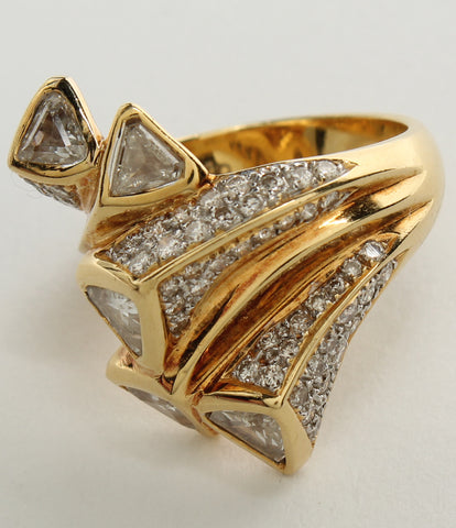 K18YG diamond 2.02ct ring Ladies SIZE 11 No. (ring)