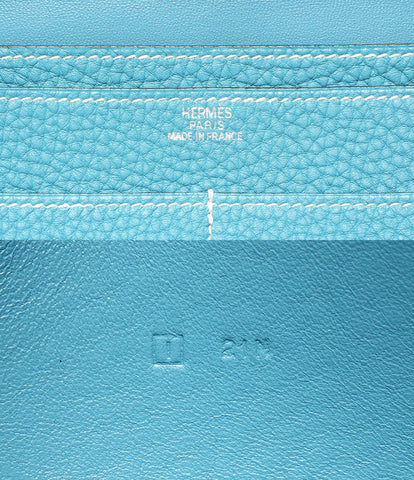 Hermes Bulk Wallet Multi-Case Silver Bracket □ฉันสลักองุ่น GM Unisex (กระเป๋าเงินยาว) Hermes