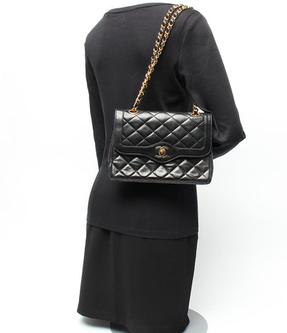 Chanel leather shoulder bag W chain shoulder Paris head office limited double flap Matorasse Ladies CHANEL