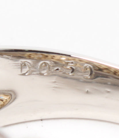 ผลิตภัณฑ์ความงาม PT900 K18YG เพชร 0.50ct แหวนผู้หญิงขนาดหมายเลข 11 (แหวน)