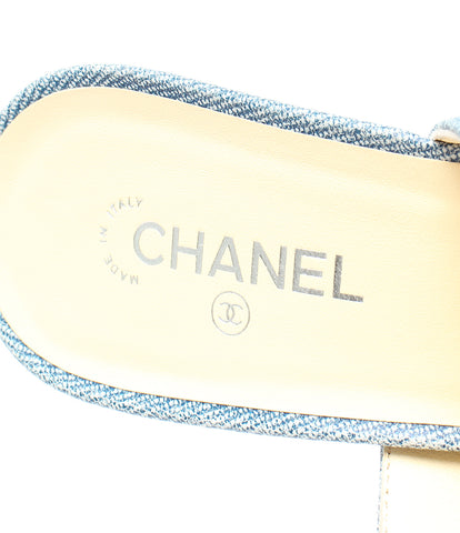 Chanel的美容产品17S由彩色牛仔骡色调女士们SIZE 37（M）CHANEL