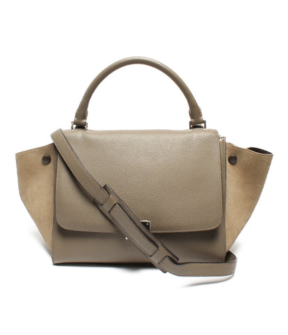Celine beauty products Torape over's leather handbag Torapezu Ladies CELINE
