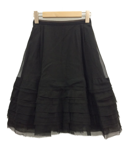 Foxy Chiffon Couture Silk Skirt 37174 Ladies Size 38 Foxey