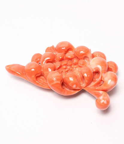 Coral sash clip brooch shared Ladies (Other)