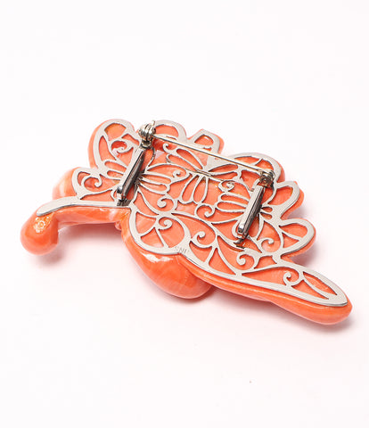 Coral sash clip brooch shared Ladies (Other)