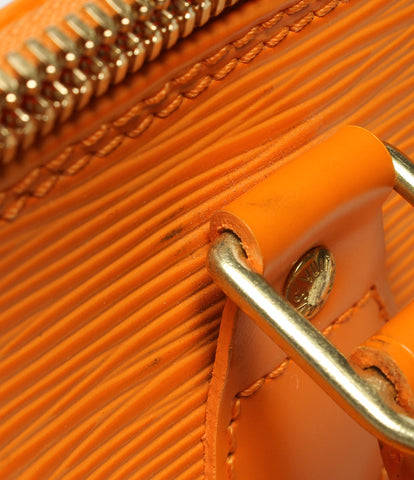 Louis Vuitton กระเป๋าถือความงาม Alma Epimandarin สีส้ม Epi สุภาพสตรี Louis Vuitton