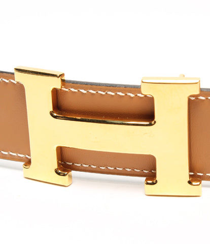 Hermes beauty products CUIRSEUL 32MM gold H bracket belt □ M engraved CUIRSEUL 32MM Epson X Vaud Chamonix Men's (multiple size) HERMES