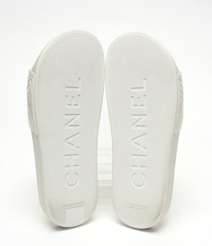 Chanel as new shower sandals 16P icon embossed Ladies SIZE 35 (XS below) CHANEL