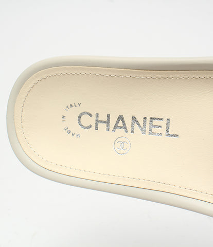 Chanel บทความใหม่รองเท้าแตะอาบน้ำ 16P ไอคอนประเภทผลักดันผู้หญิงขนาด 35 (XS หรือน้อยกว่า) Chanel