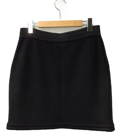 Chanel beauty products 12A P44565 here mark knit skirt ladies SIZE 42 (L) CHANEL