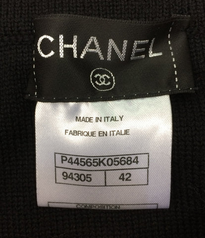 Chanel Beauty 12A P44565 Coco Mark ถักกระโปรงผู้หญิงขนาด 42 (L) Chanel