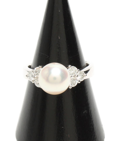 Beauty products Pt900 ring pearl diamond 0.67ct Pt900 Ladies SIZE 18 No. (ring)