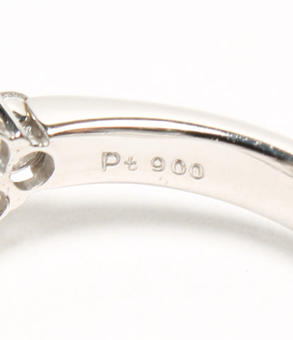 美容品PT900环珍珠钻石0.67ct PT900女士们SIZE 18号（环）